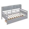 Red Barrel Studio® Rakeb Daybed Wood in Gray | 49.4 H x 79.1 W x 41.7 D in | Wayfair 51B631437E6241158A433A02BB9AC027