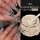 LIToxic-Verhéritage à Ongles Gel UV Coloré pour French Manucure Casting Glitter Liner Champagne