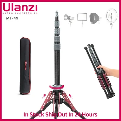 Ulanzi MT-49 1.9M En Fibre De Carbone Support D'éclairage Portable Trépied Photographie Lumière