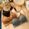 Sous-vêtements en coton pour femmes, hauts tubulaires, couleur assortie, soutien-gorge, mode sport, confort, débardeur, sous-vêtements à bretelles pour filles, Lingerie Sexy