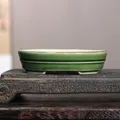 Creativo vaso di fiori di sabbia viola vaso di Bonsai in ceramica vaso decorativo succulento retrò vaso rotondo vaso da fiori giapponese Desktop LC646
