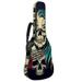 OWNTA Vintage Skull Rose Pattern Premium Waterproof Oxford Cloth Guitar Bag - 42.9x16.9x4.7 inches Superior Protection for Your Instrument