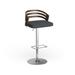 Carson Carrington Hanko Modern Black Upholstered Adjustable Barstool