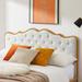 Sponge Soft Bag Buckle Backrest Platform Metal Bed Frame Classic Elegant Atmosphere Sleeping Bed Solid Wood Ribs Slat Support