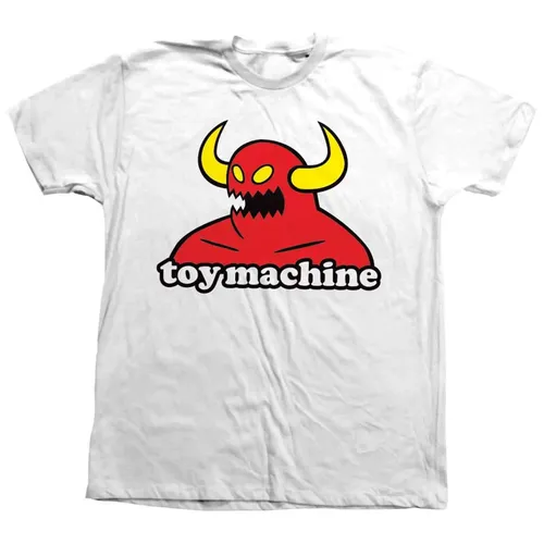 Spielzeug maschine Skateboard T-Shirt Jugend Monster weiß