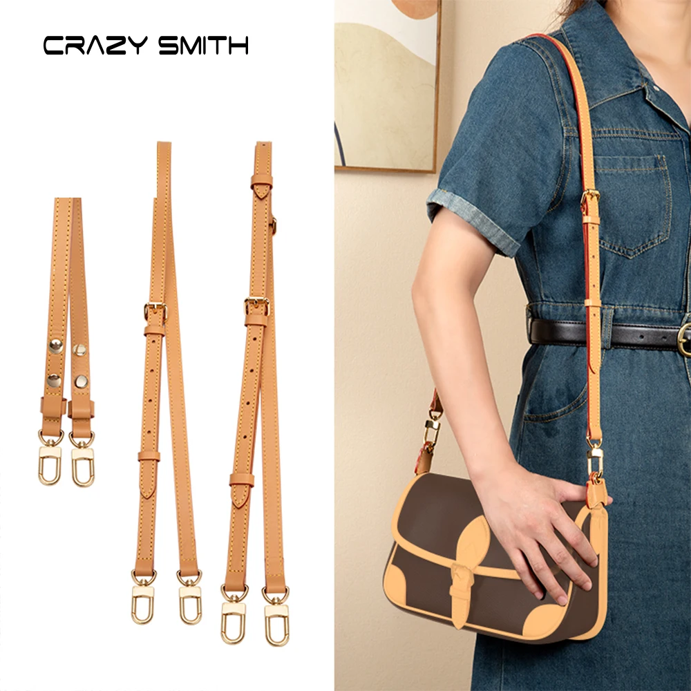 CRAZYSMITH Echtes Leder Taschengurt Ersatz für LV Diane Bag Umhängetasche Handtasche Verstellbare Schultergurte DIY Zubehör for LOUIS VUITTON Diane Bag