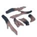 6 Piece Set Decorative Fireplace Logs, Resin Wood Use in Indoor Electric Fireplace