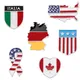 Nationalen Flagge Pin Kanada Italia Vereinigten Staaten Deutschland Fahnen Taste Revers Pins