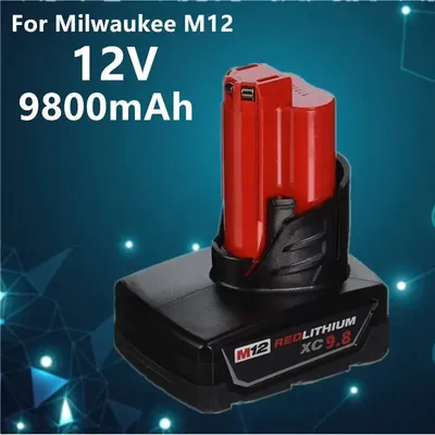Milwaukee 12v 9 8ah Lithium-Batterie kom patibel mit milwaukee 12v schnur lose Leistung werkzige