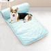 asjyhkr Ice Silk Cooling Mat for Dogs and Cats 2024 New Cats Dogs Cooling Bed with Pillow Cute Cooling Cat Dog Bed for Summer Pet Cooling Mats for Dogs Cats Portable and Washable