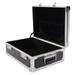 Locking Storage Box Aluminum Storage Trunk with Combination Lock Large Capacity Briefcase Security Lock Box for Personal Items Cash Laptop 18.1 * 12.9 * 4.9in Black (Small)