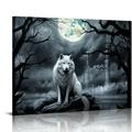 COMIO Wolf Poster - Wolf Wall Art - Wolf Pictures - Wolf Paintings - Wolf Canvas - Wolf Wall Decor - Wolf Prints - Cool Wolf Posters - Wolf Room Decor - Animal Posters