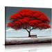 COMIO Abstract Red Tree of Life Landscape black and White Canvas Painting Posters and Prints Modern Wall Art Picture for Home Decor New Home Gift