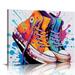 COMIO Graffiti Wall art Sneakers Poster for Teen Boys Room Sports Shoe Gym Wall Decor