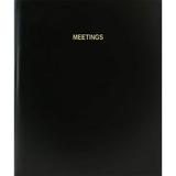 Meetings Log Book/Journal/Logbook - 120 Page 8.5 X11 Black Hardbound (Xlog-120-7CS-A-L-Black(Meetings Log Book))