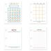 Mini Binder Pockets 3-Hole Refillable Journal Notebook Innner Daily Monthly Planner Refill Paper for 3-Hole Binder Cover - style:style3;