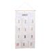 LOVIVER Hanging Organizing Pockets Magazine Storage Pockets Wall Hanging 12 Pocket Hanging File Organizer for Closet Cabinet Office White