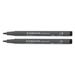 Staedtler Pigment Arts Pens - Intense Black 1 mm Bullet Tip Pkg of 2