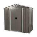 Roromall 6 x 4 FT Outdoor Metal Storage Shed with Floor Frame Storage House Garden Shed with Lockable Door for Garden Backyard Patio Lawn