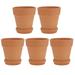5 Pcs Terracotta Flower Pot Small Plant Pots Indoor Ceramic Pottery Home Decorations Tiny Planter Outdoor Succulent