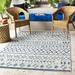 Outdoor Rugs 5X7 Meppen Global Indoor/Outdoor Denim Area Rug Non Shedding Blue White Carpet For Patio Porch Deck Bedroom Living Room Or Kitchen (5 3 X 7 7 )