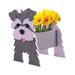 LSLJS Dog Planter Pots Cute PVC Herb Garden Dog Flower Planter Flat Abstract Puppy Design Plant Pots Animals Plant Container Spring Decoration Dog Flower Pot for Indoor Outdoor Garden Patio