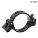 Mtb Bicycle Front Derailleur Braze-On Clamp Adapter Aluminum Alloy 31.8/34.9Mm ( black 34.9mm)