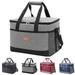 Laidan Soft Cooler Bag Large with Hard Liner Insulated Cool Box Collapsible Waterproof for Camping/ Picnic/ Fishing-Grey