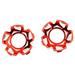 Duratrax Clip-Lock Wheel Face Red Chrome for Ripper 3.8 Wheel 2 DTX2827