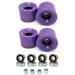 Bosisa 4Pcs 60x45mm 78A Skateboard Longboard Wheels ABEC-9 Bearing Spacers Set