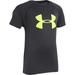 Under Armour Toddler Boy s Big Logo Short Sleeve Tee Shirt Shirt Black/Fuel Green 2T