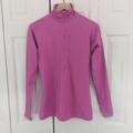 Nike Sweaters | Nike Pro Pink & Gray Polka Dot Half Zip Long Sleeve Pullover Shirt! Women's Sz M | Color: Gray/Pink | Size: M