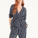 J. Crew Pants & Jumpsuits | J Crew Casual Suit In Navy Stripe - 2/S | Color: Blue/White | Size: 2