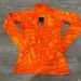 Nike Jackets & Coats | Nike Pro Sweater Women M Orange Dri Fit Quarter Zip Long Sleeve Brand New | Color: Orange | Size: M