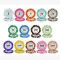 AtKits Poker Chips Casino Games 25 Piece Casino Chips, Monaco Casino Clay & Dice Style Casino Chips, Poker Sets for Texas Holdem Black Jack Casino Grade Chips (Size : 100PCS $50+$100+$200+$500+$1000)