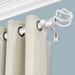 Red Barrel Studio® 1 Inch Metal Single Curtain Rod Window Treatment Rod Drapery Rod Metal | White,47" - 85" | Wayfair