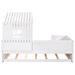 Gracie Oaks Akeisha Murphy Bed, House Low Loft Bed w/ Trundle, Beds Wood in White | 55.3 H x 94.9 W x 77.9 D in | Wayfair