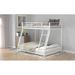 Isabelle & Max™ Aldayr Metal Platform Bed, Floor Bunk Bed, Beds Metal in White | 53.7 H x 55.9 W x 77.1 D in | Wayfair