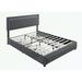 Ivy Bronx Kendrae Platform Storage Bed Upholstered/Linen in Gray | 42.3 H x 58.3 W x 80.5 D in | Wayfair 18E9E7CCD9E347F28C20430D630AAF3B