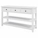 Red Barrel Studio® Retro Design Console Table w/ Two Open Shelves Wood in White | 30 H x 50 W x 16 D in | Wayfair 8EB0D142C11942EDBF2B11E71411C1E1