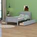 Alcott Hill® Cierah Bed Wood in Gray | 35.4 H x 41.1 W x 82.6 D in | Wayfair 56D701F82C1E4D1BB6A71EECF9F03459