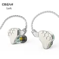 KBEAR Lark Hybrid 1DD + 1BA Driver KS1 Auricolare HiFI Cavo per auricolari Cuffie Musica Sport In Ear Monitor Cuffie cablate Auricolari IEM