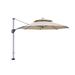 Clihome 10ft Outdoor Patio Cantilever Umbrella with Umbrella Cover