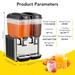 Commercial Beverage Dispenser 9.6 Gal Drink Dispenser,Food Grade Material Stainless Steel Commercial With Thermostat (2 Tanks)