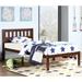 Twin Size Bed, Wood Platform Bed Frame with Headboard For Kids