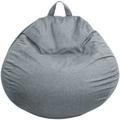 Pouf poire gris foncé 105 x 85 cm