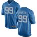 Brodric Martin Men's Nike Blue Detroit Lions Throwback Custom Game Jersey