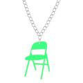 Chamoist Necklaces for Girlfriend Necklaces for Women Folding Chair Necklace Chair Sports Necklace Campaign Chair Necklace Acrylic Backrest Small Chair Necklace