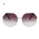 XIAN Polygon Rimless Sunglasses Vintage Mirror Eyewear For Fashion Irregular