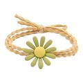 5Pcs Hair Ties Little Daisy Korean Style Cute Ponytail Hair Holders Flower Soft Rubber Bands for Kids Girls Women